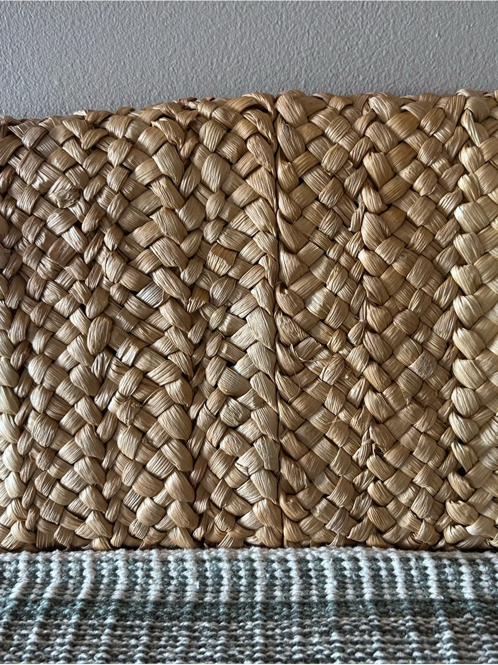 Woven Straw Clutch Bag - Natural Beige